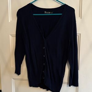 New York & Co Navy Blue Women's Cardigan